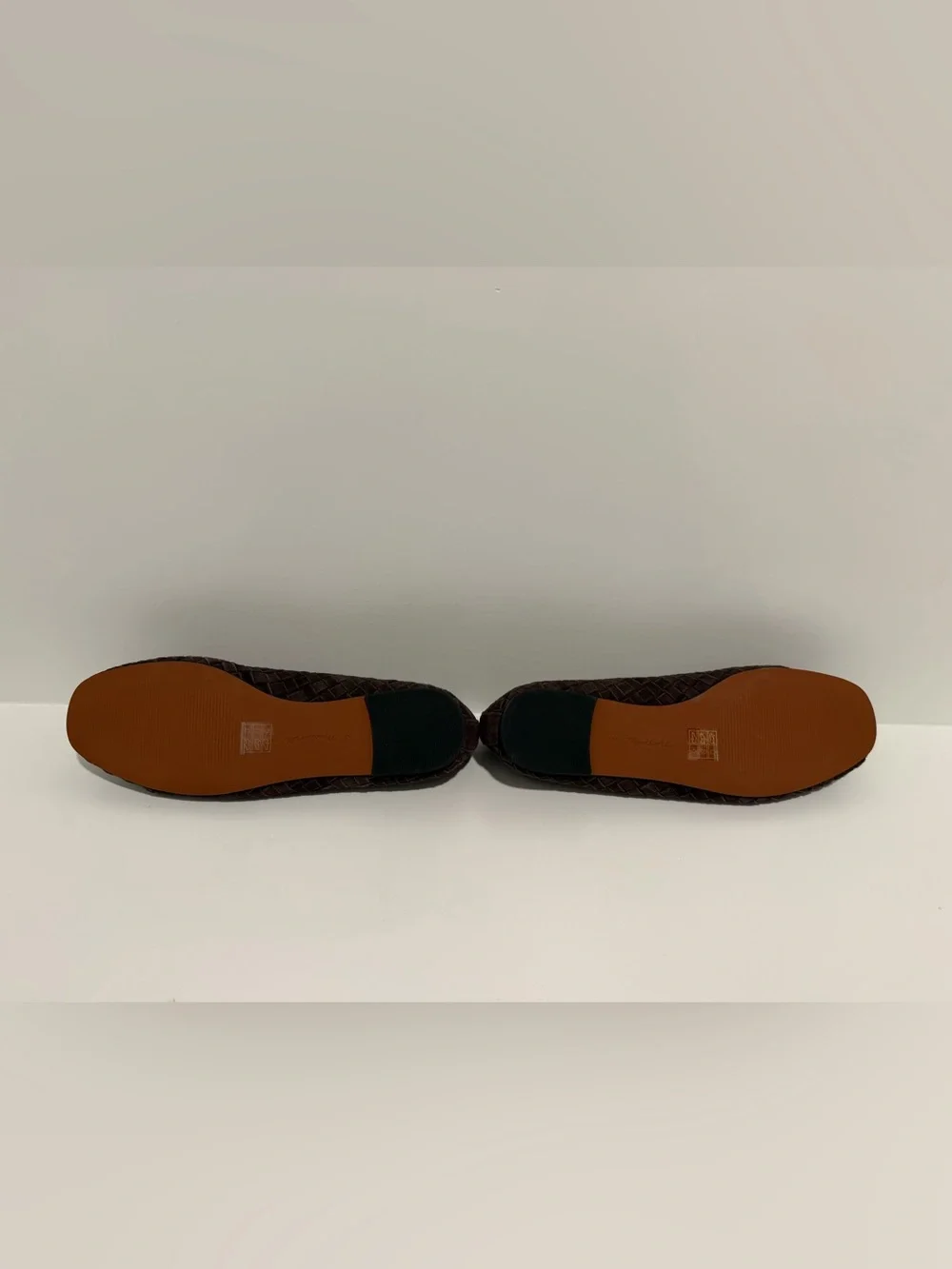 NEW Madewell The Greta Ballet Flat in Woven Dark Roast Suede NU879 $138 size 7